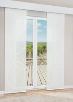 Vorschau Lysel - Flächenvorhang Fiona Julie #1W in Hellgrau reinweiß