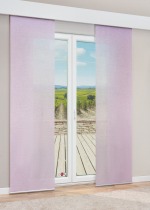 Vorschau Lysel - Schiebegardine Nela #1W in Mintgrün zartrosa