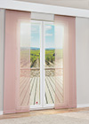 Vorschau Lysel -  Schiebegardine Mankono #1W in Weiß Altrosa