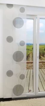 Vorschau Lysel - Flächenvorhang Kugeln #1W stein