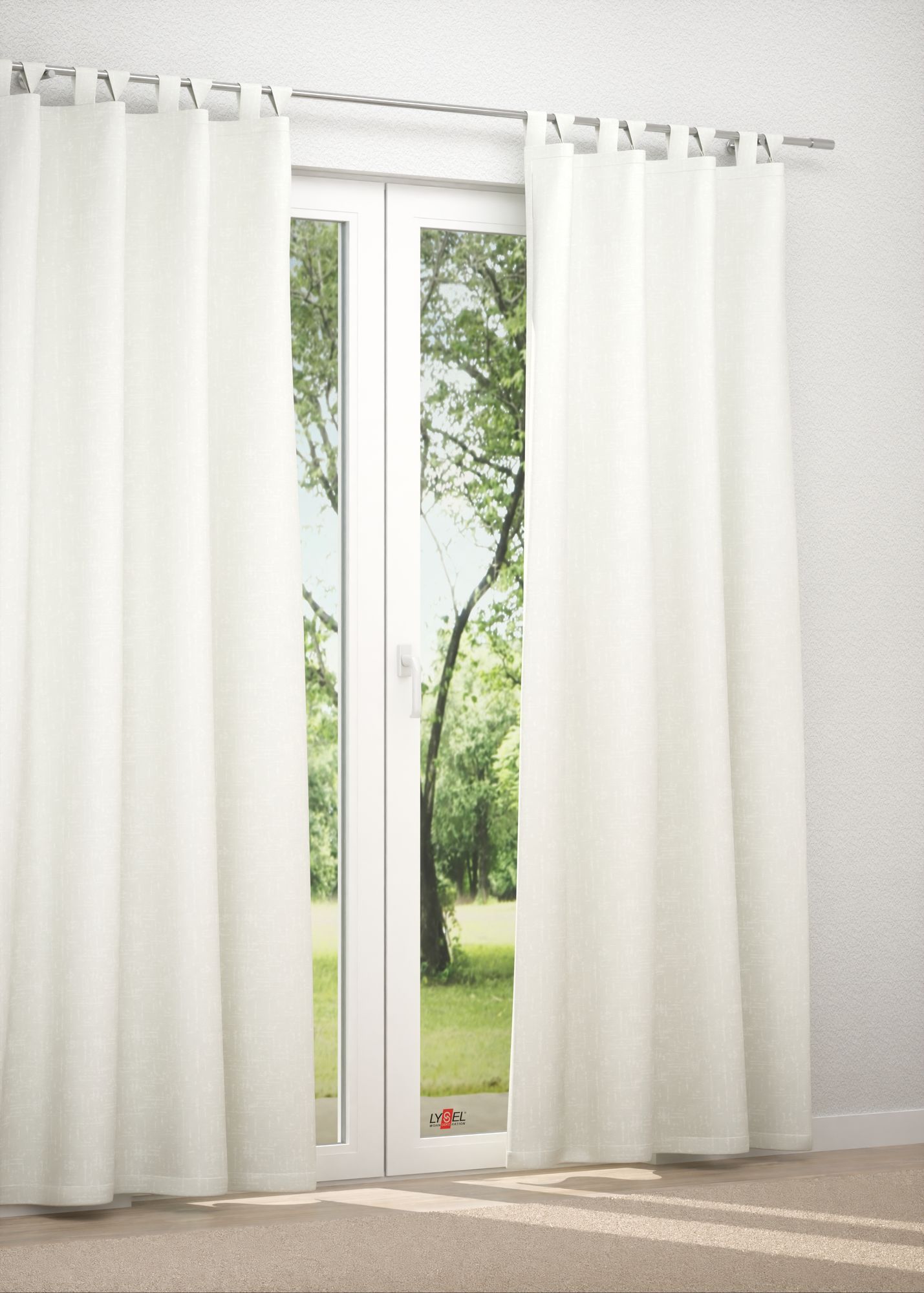 Schlaufenschal in weiß