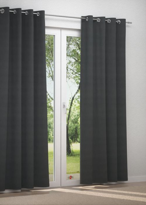 Ösenschal in schwarz