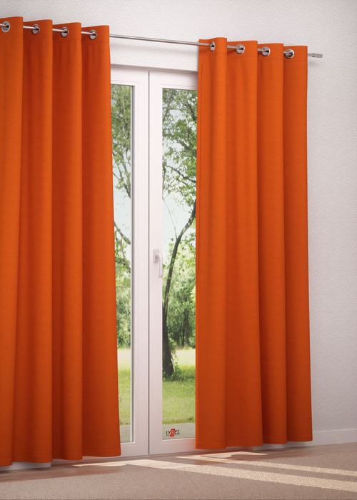 Ösenschal in orange