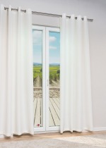 Vorschau Lysel - Ösenschal Amar #1W in Steingrau rohweiß