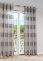 Vorschau Lysel - Ösenschal Coluna #1W in reinweiß graubraun