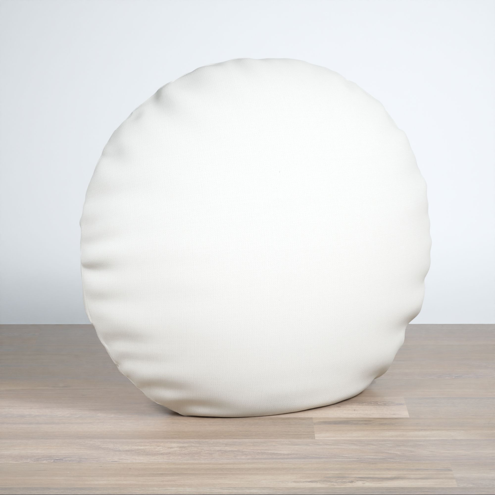 Dekokissen rund in weiß