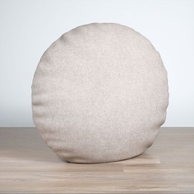 Dekokissen rund in Beige