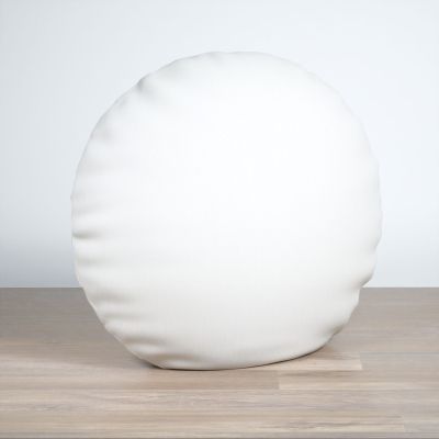 Dekokissen rund in weiß