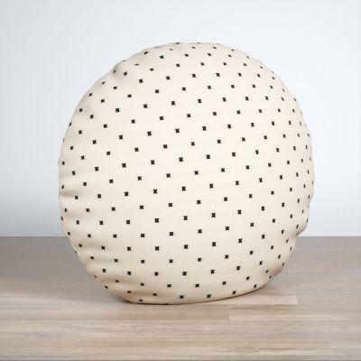 Dekokissen rund in Beige