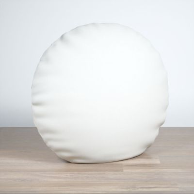 Dekokissen rund in weiß