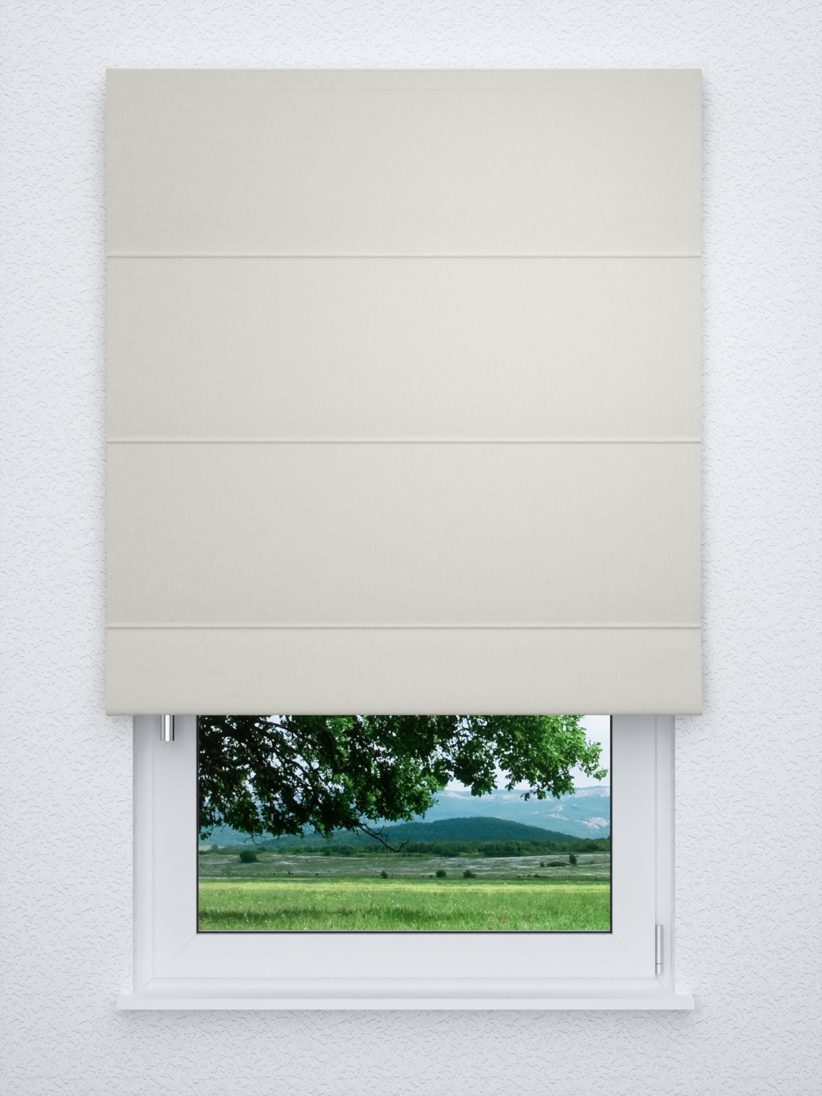 Raffrollo classic in weiß