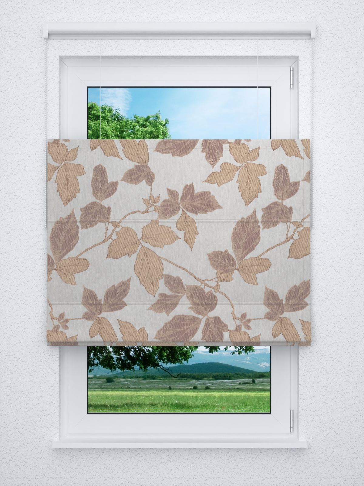 Raffrollo professional in Braun