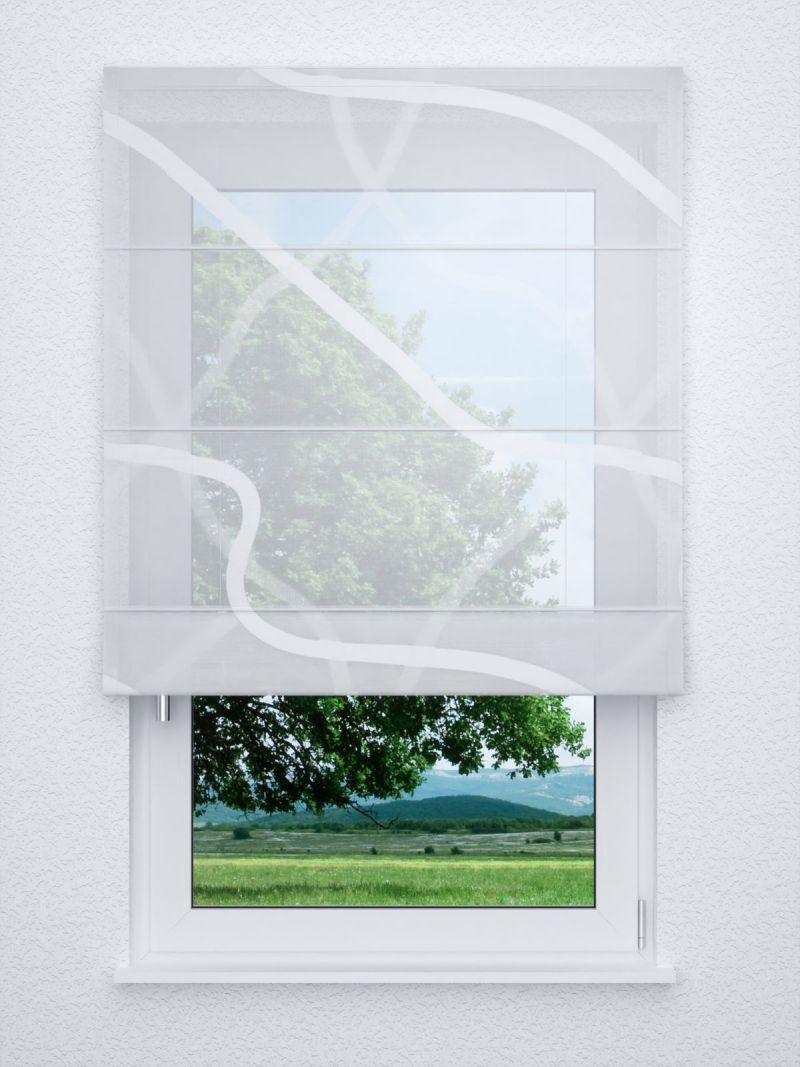 Raffrollo classic in Weiß