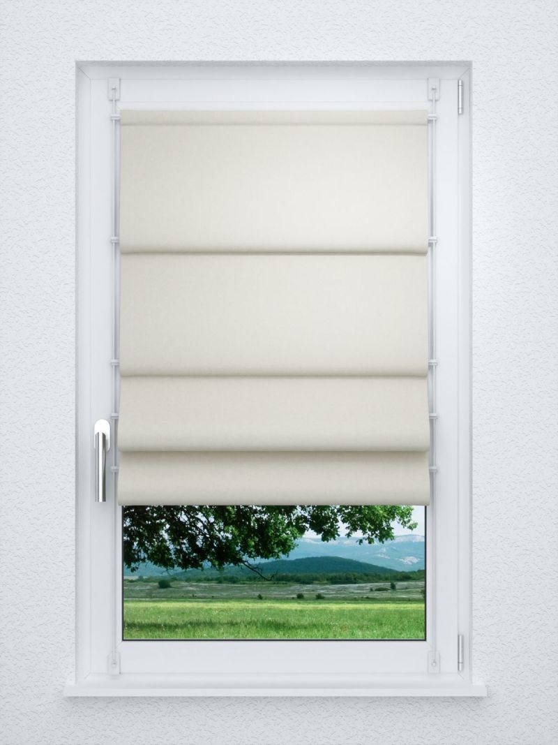 Raffrollo smart in weiß