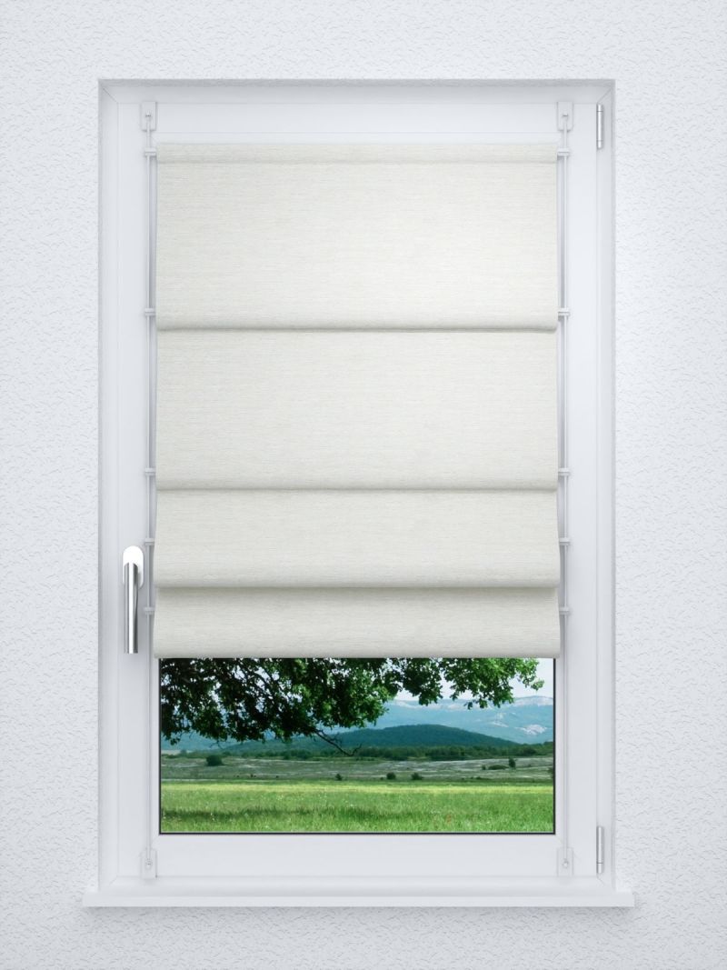 Raffrollo smart in weiß