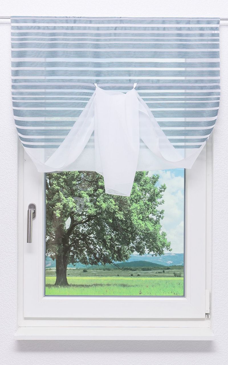 Scheibenhänger von Lysel mit Raffung - Streifenglanz