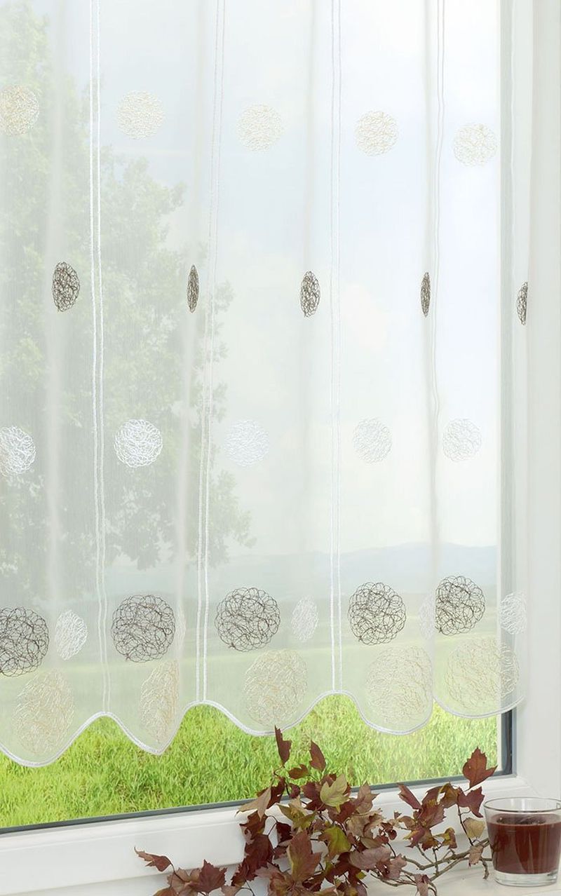 Scheibengardine von Lysel - Wollknäuel