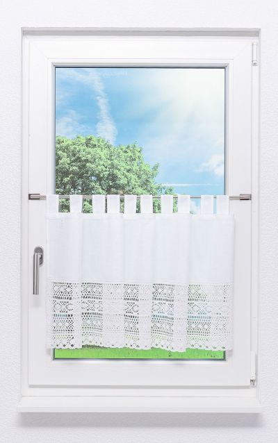 Scheibengardine von Lysel - Häkelmuster