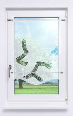 Vorschau Plauener Spitze® - Scheibenhänger Alegia #1W in Grau rohweiß