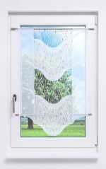 Vorschau Plauener Spitze® - exklusiver Scheibenhänger Arriola #1W in Rohweiß rotbraun