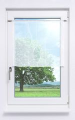 Vorschau Plauener Spitze® - exklusiver Scheibenhänger Arrazola #1W in Rotbraun rohweiß