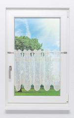 Vorschau Muscheldesign #1W - Scheibengardine Plauener Spitze® sand