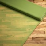 Vorschau Santani #2T von Lysel - Gardinenstoff in kastanienbraun apfelgrün