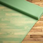 Vorschau Santani #2T von Lysel - Gardinenstoff in kastanienbraun blassgrün