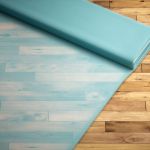 Vorschau Santani #2T von Lysel - Gardinenstoff in kastanienbraun türkis