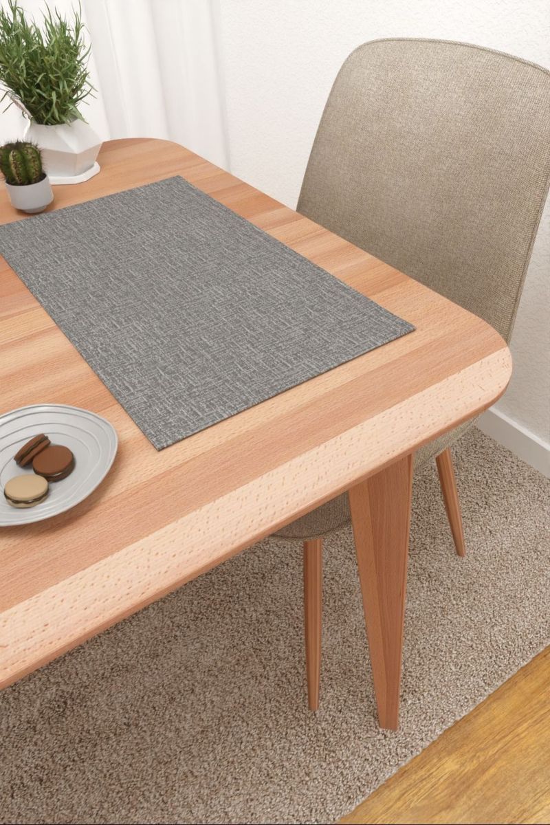 Platzdeckchen in grau