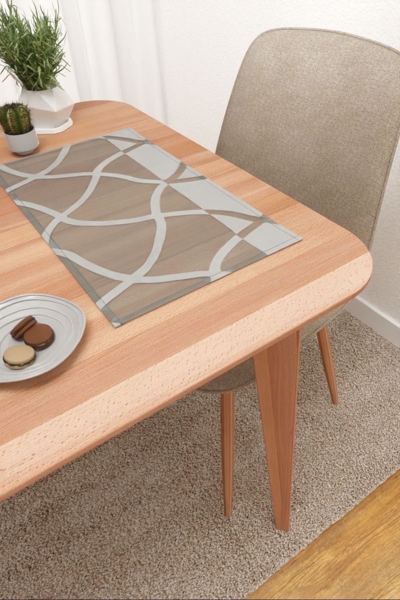 Platzdeckchen in Grau