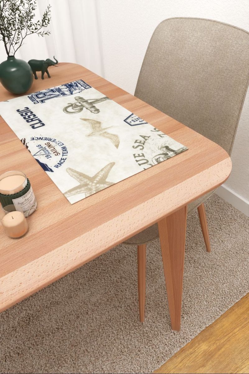 Platzdeckchen in Blau