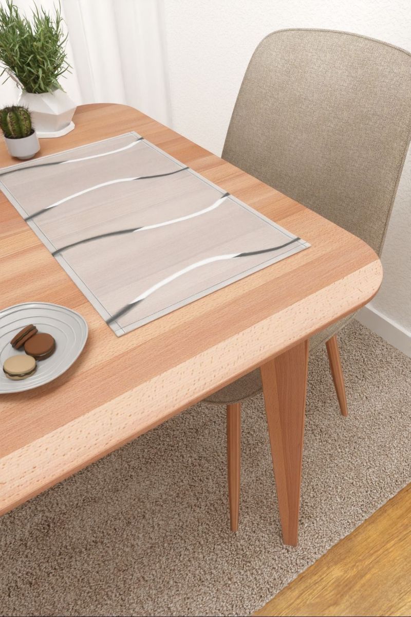 Platzdeckchen in grau