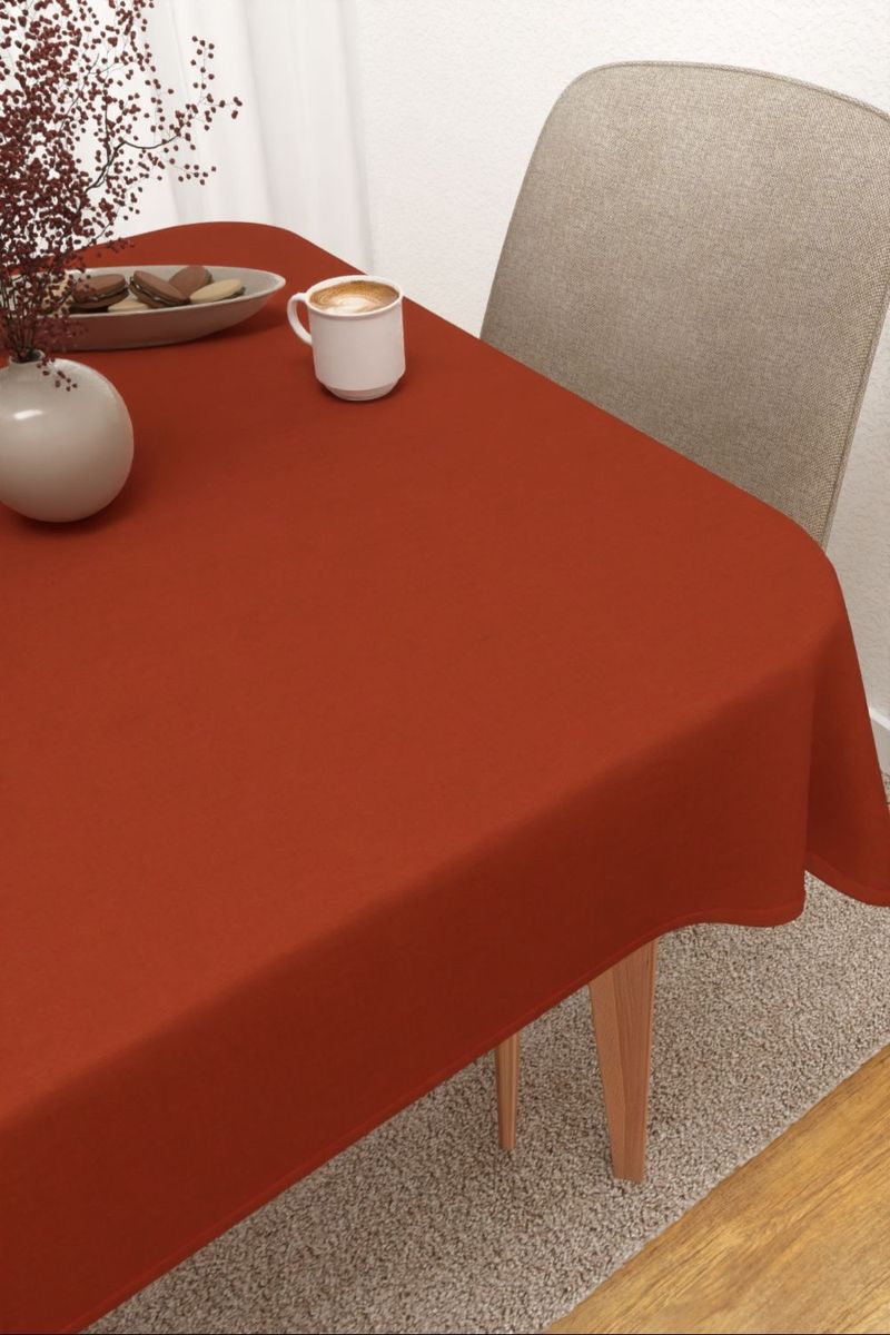 Tischdecke eckig in orange