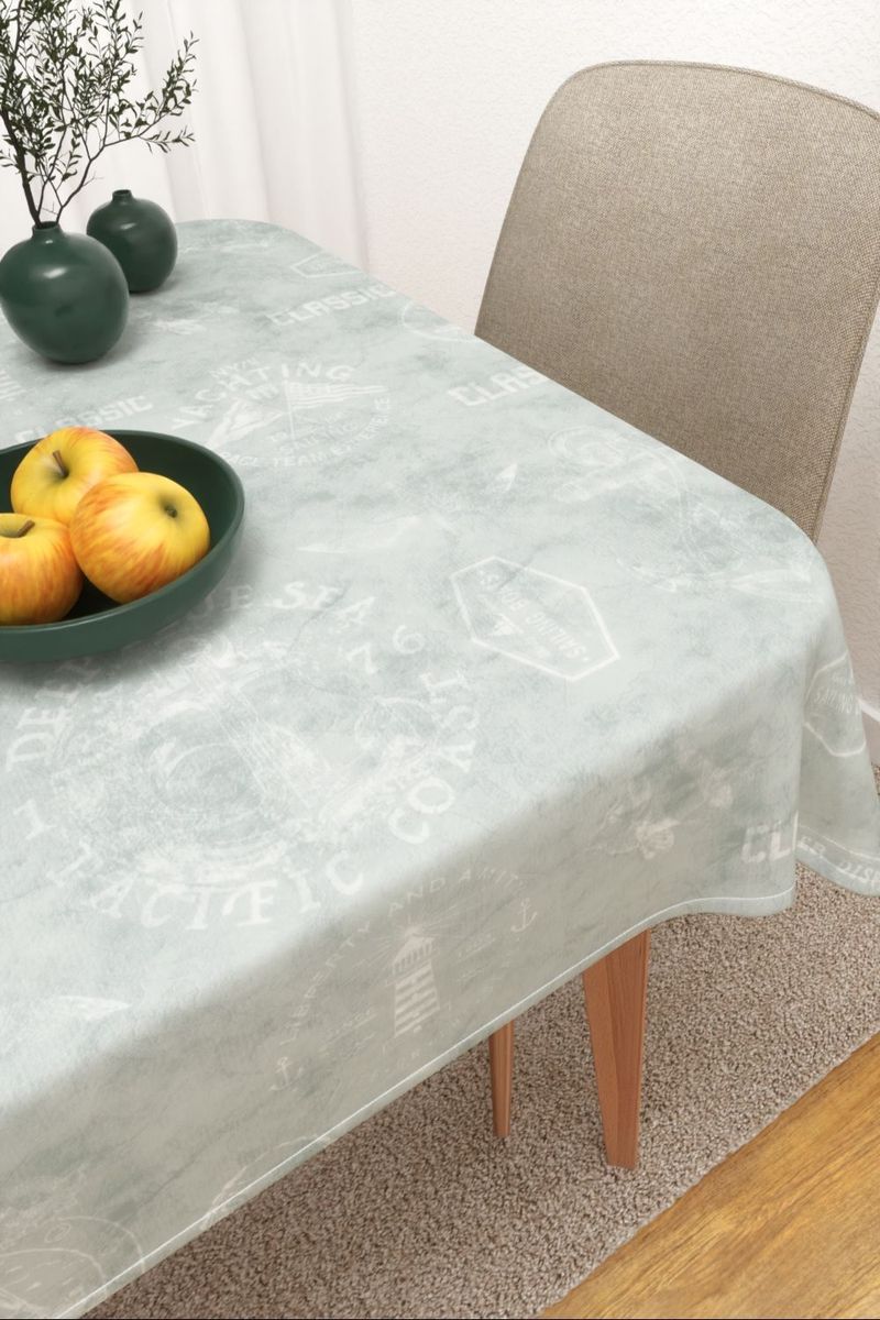 Tischdecke eckig in Grau