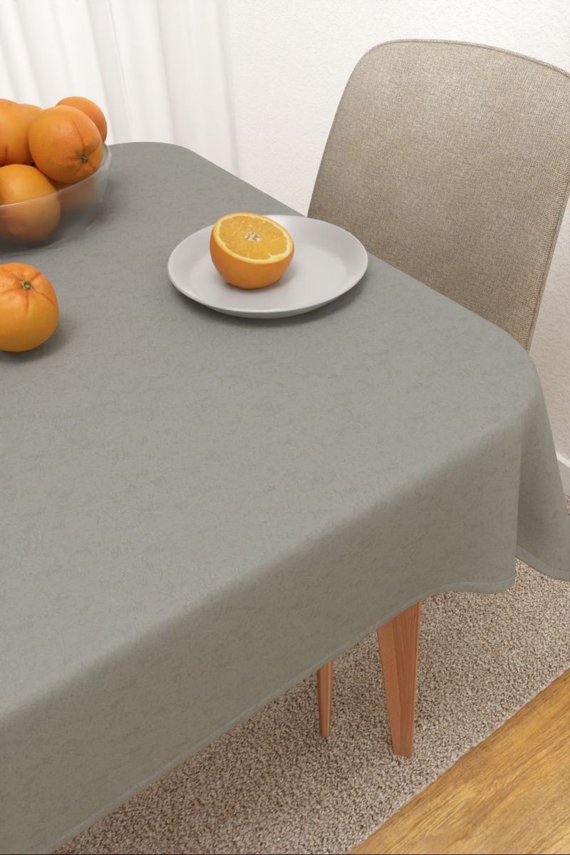 Tischdecke eckig in grau