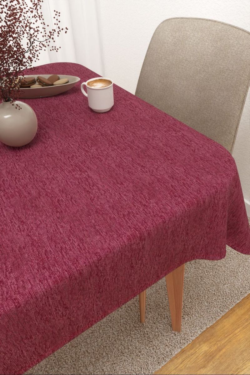 Tischdecke eckig in rosa