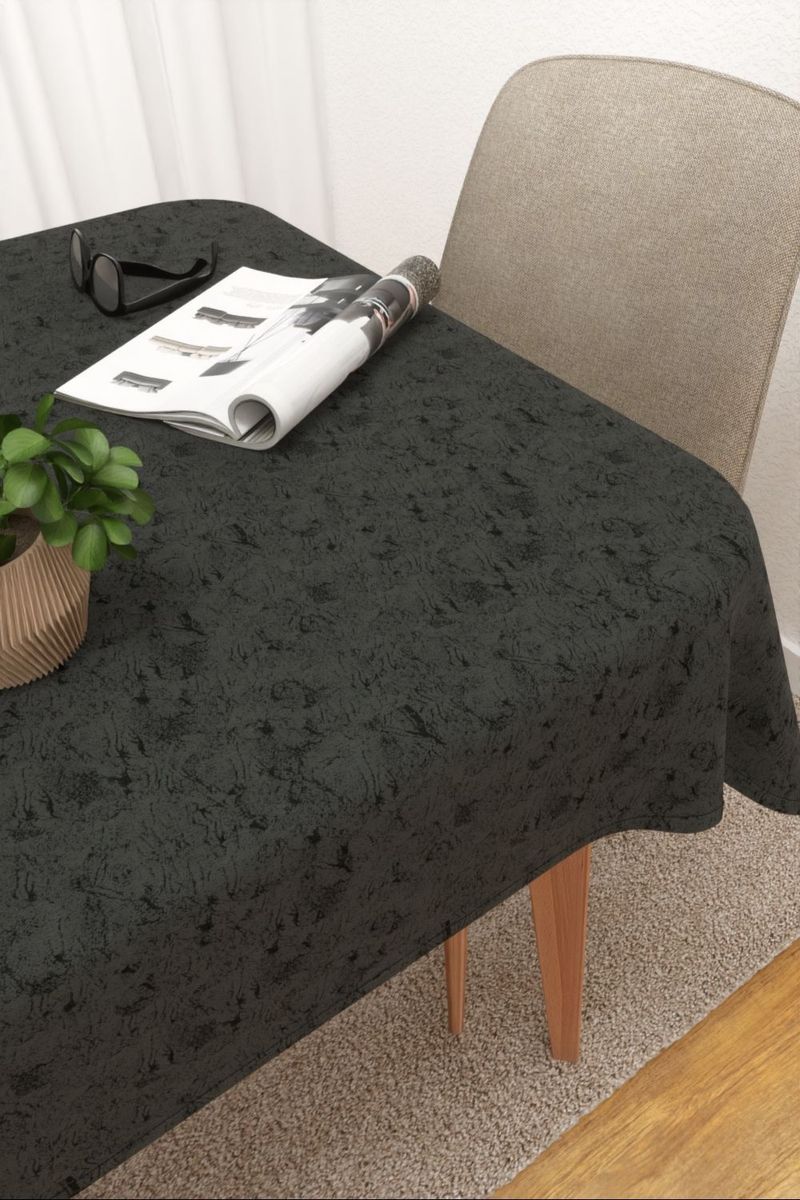 Tischdecke eckig in grau