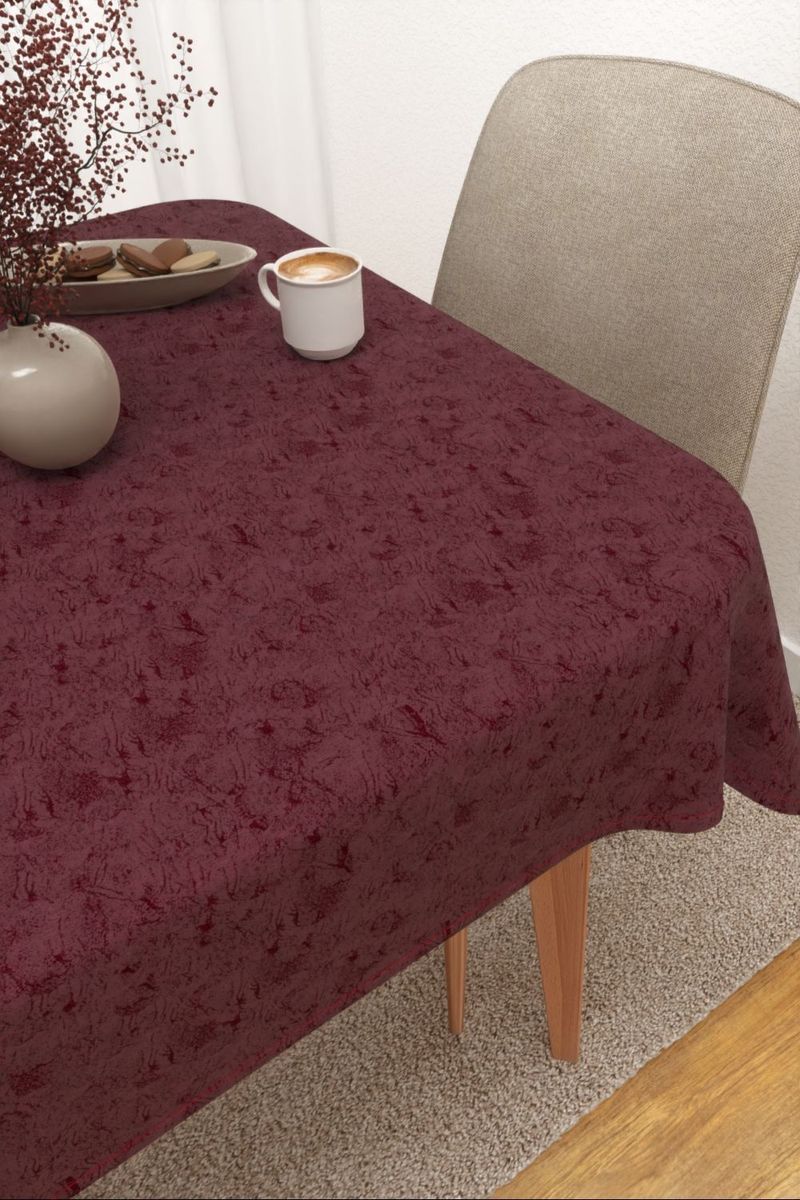 Tischdecke eckig in rot