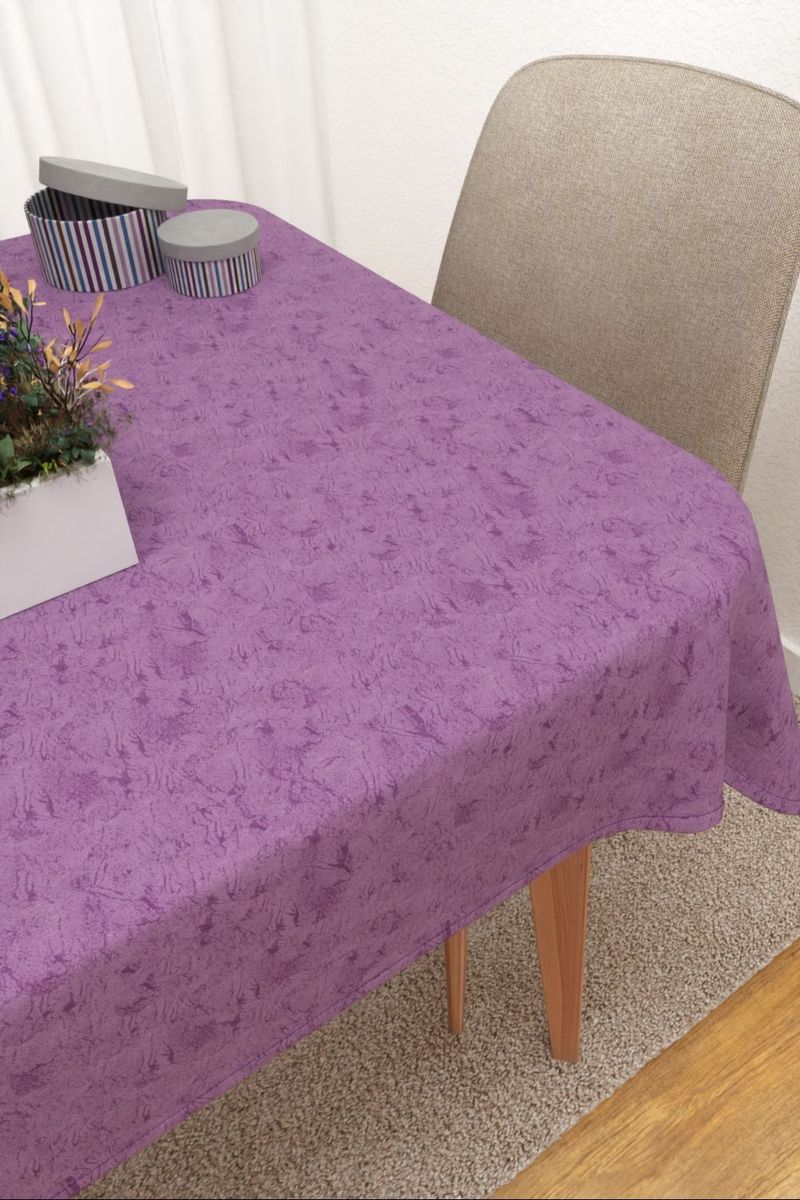 Tischdecke eckig in violett