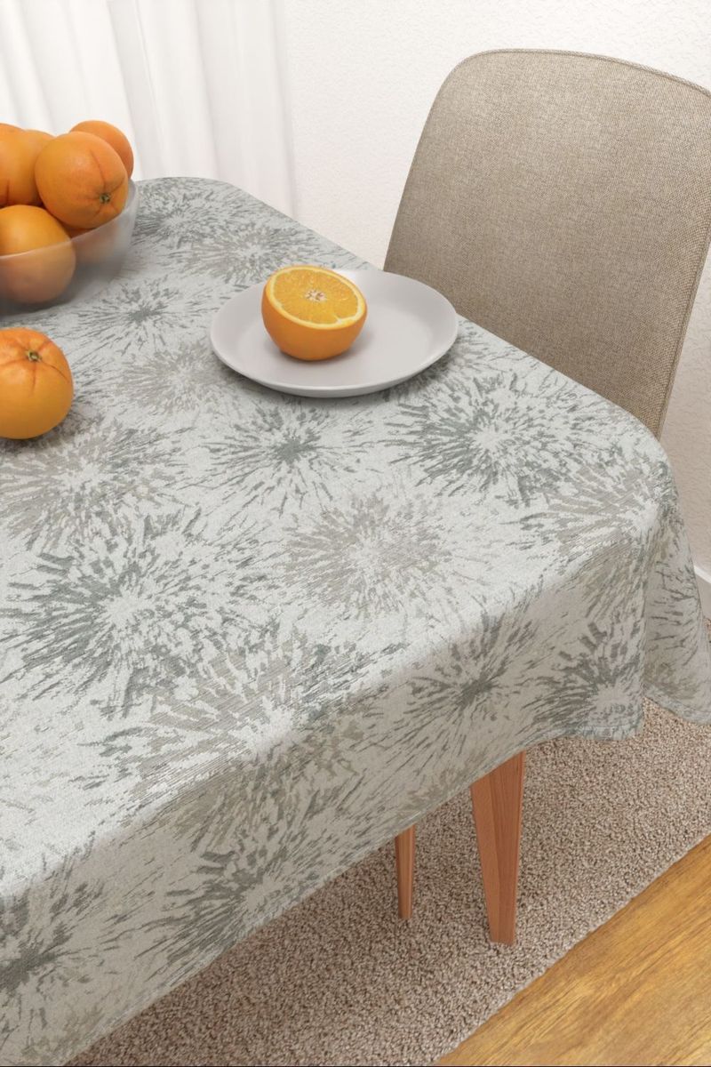 Tischdecke eckig in grau