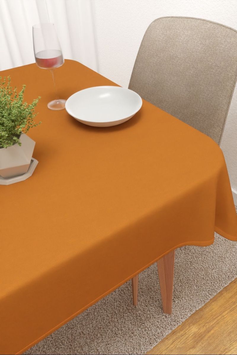 Tischdecke eckig in Orange