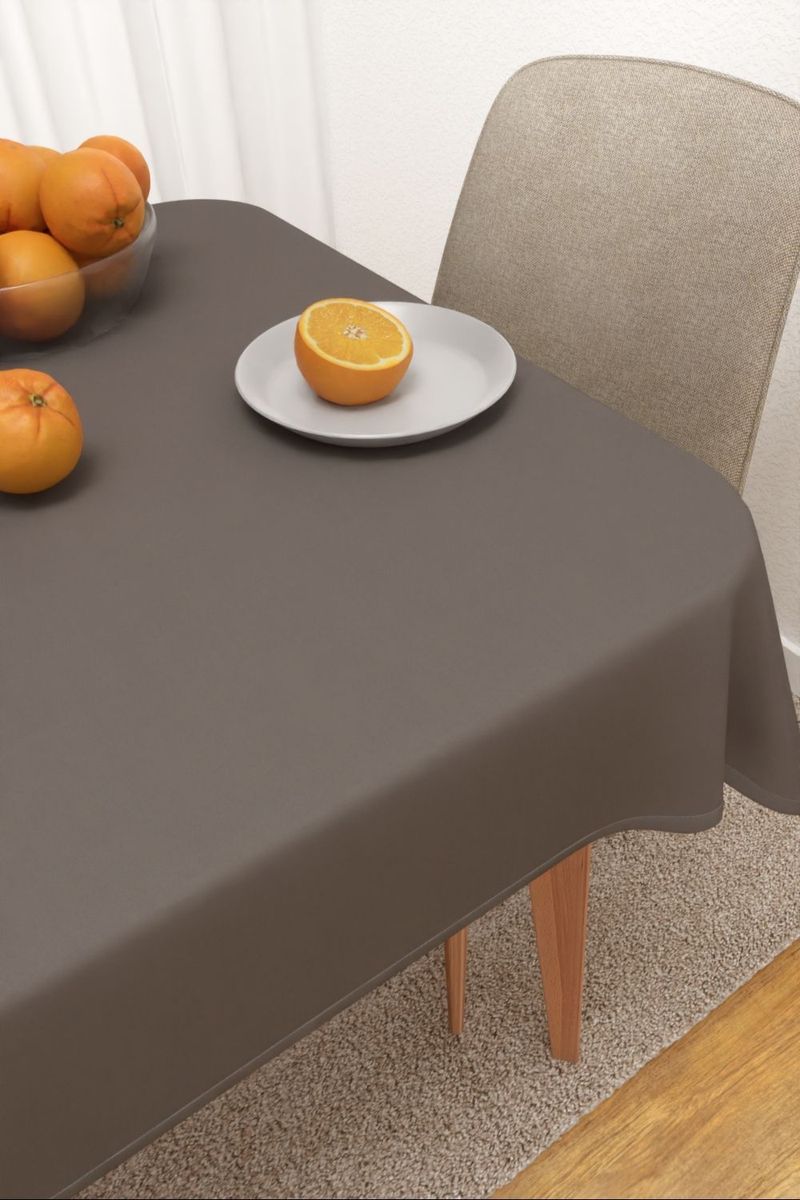 Tischdecke eckig in Grau