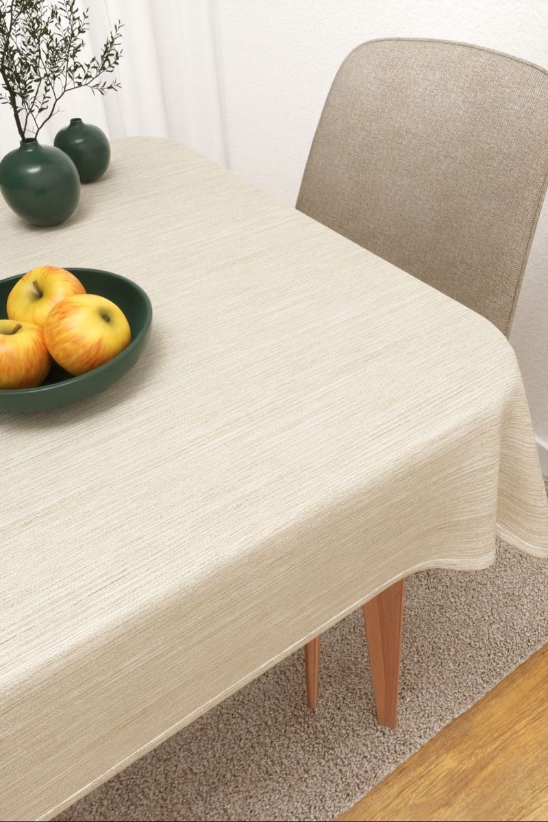 Tischdecke eckig in weiß