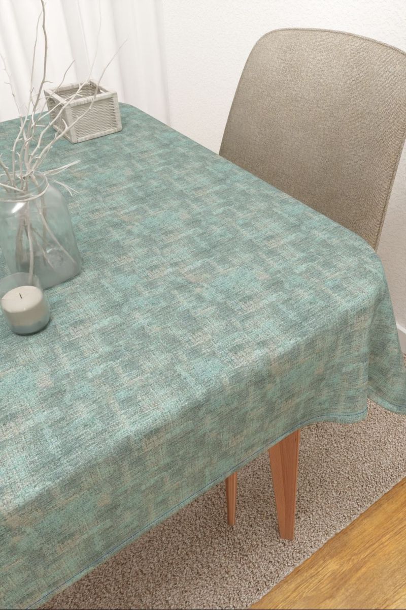 Tischdecke eckig in blau