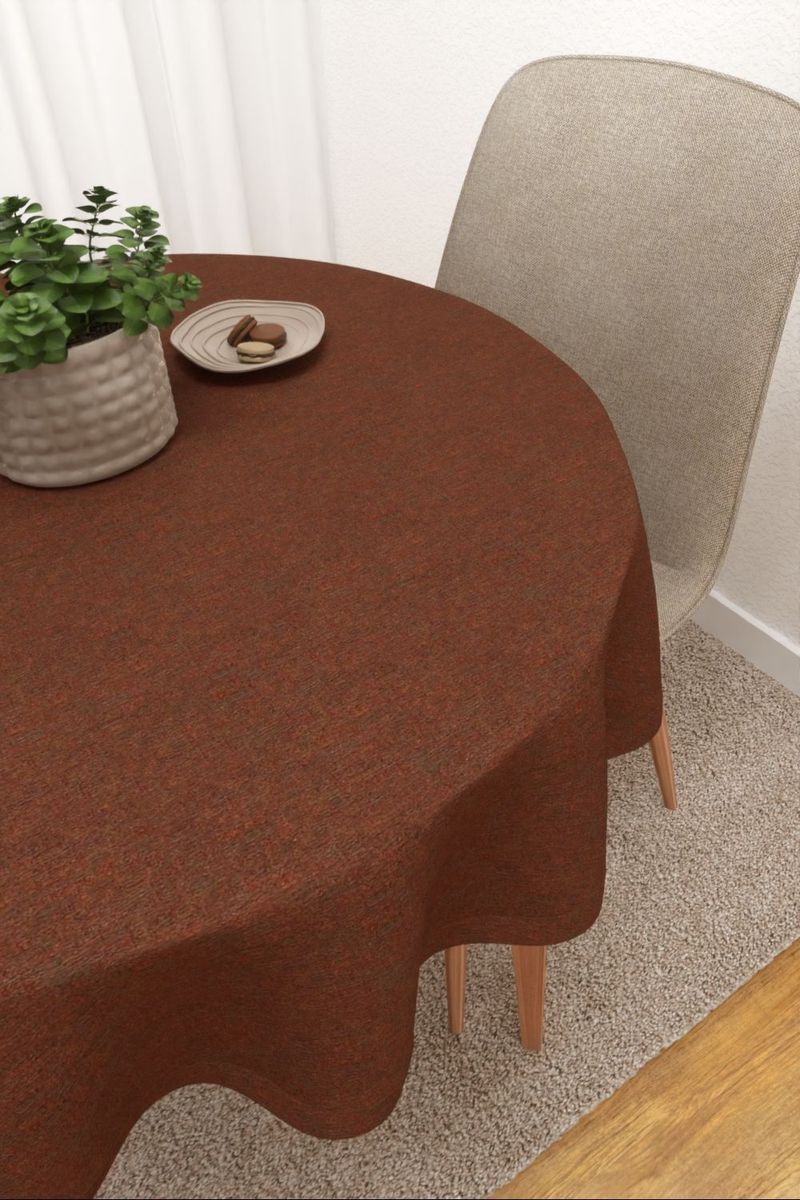 Tischdecke rund in rot