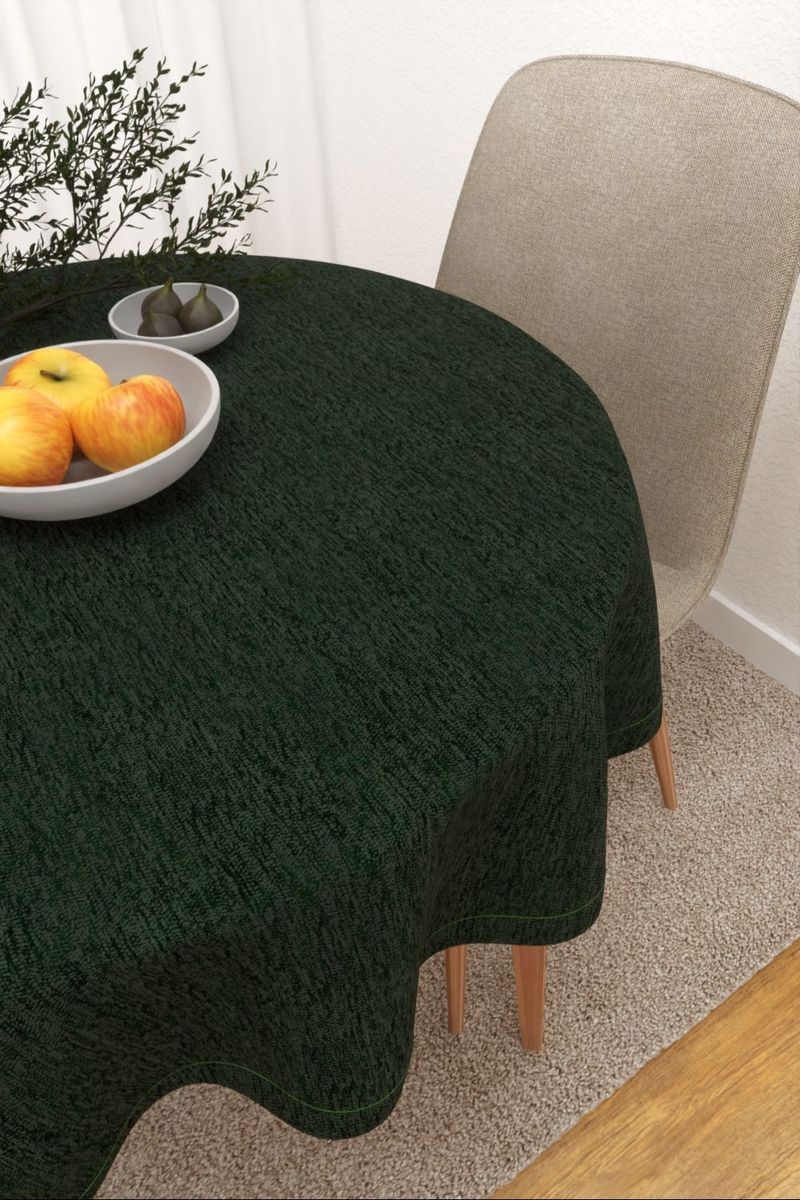 Tischdecke rund in grün