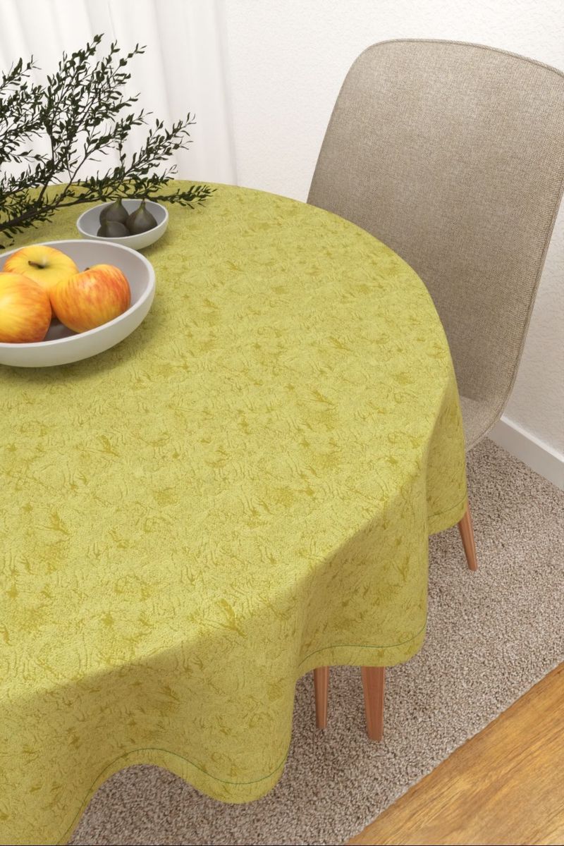 Tischdecke rund in grün