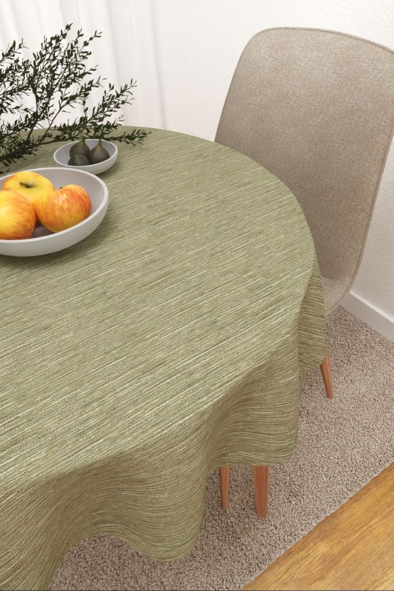 Tischdecke rund in grün