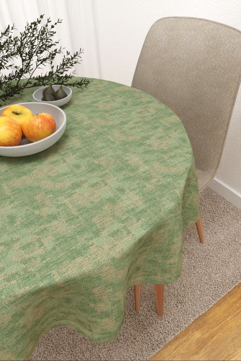 Tischdecke rund in grün